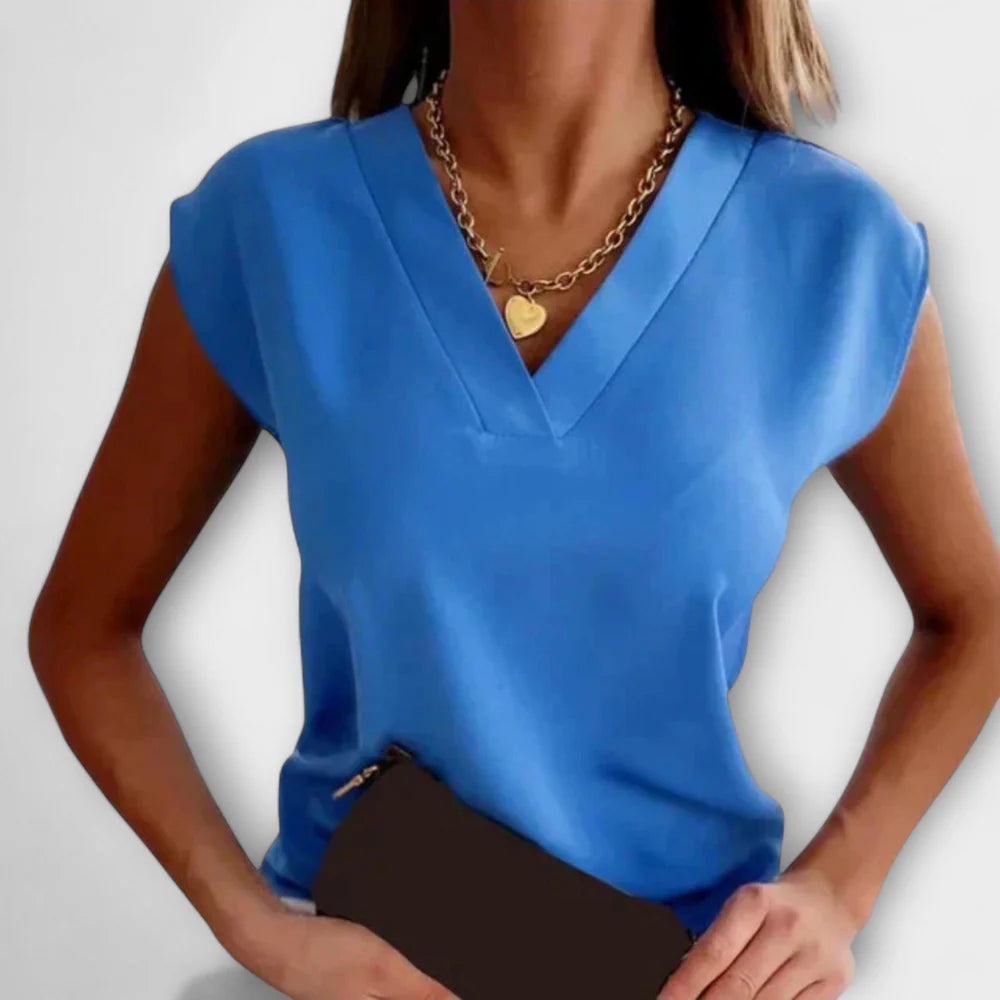 STACEY V-NECK BLOUSE