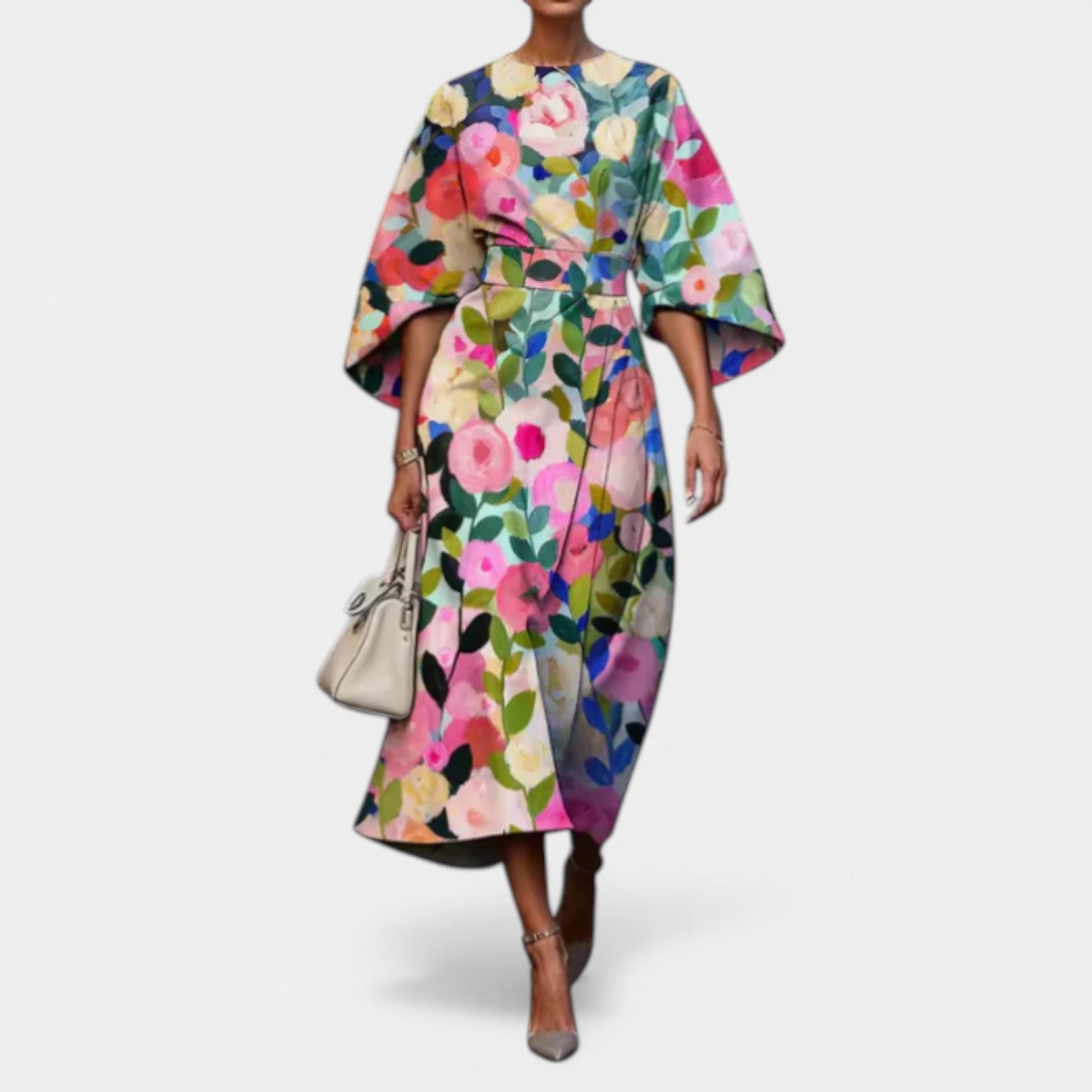 MOLLIE™ - ELEGANT FLORAL SPRING DRESS