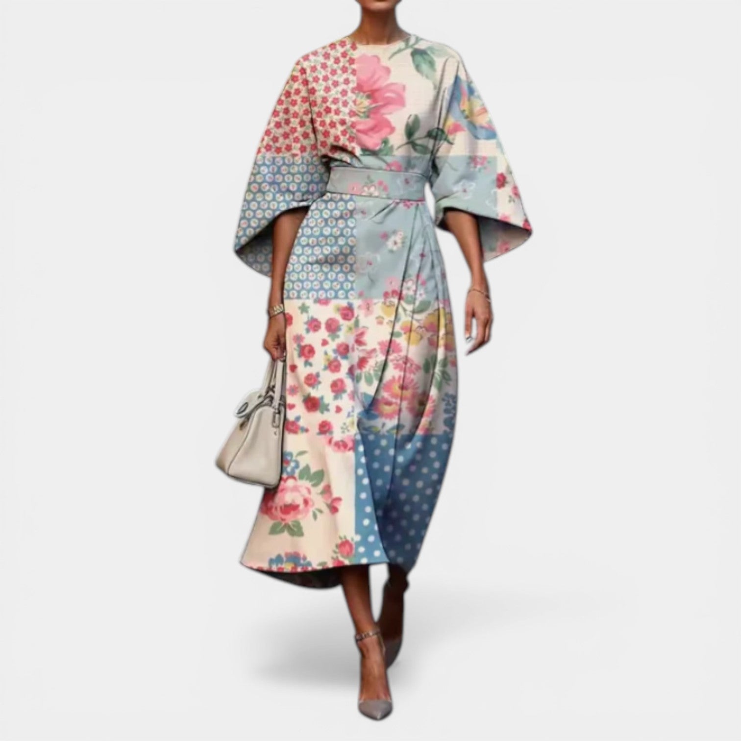 MOLLIE™ - ELEGANT FLORAL SPRING DRESS