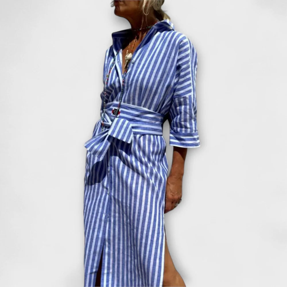DELPHINE MIDI SHIRT DRESS