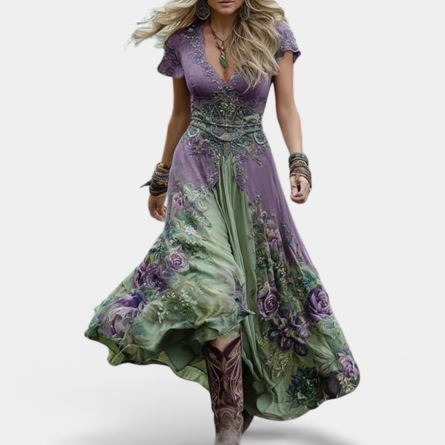 LOTTIE - FLORAL MIDI DRESS