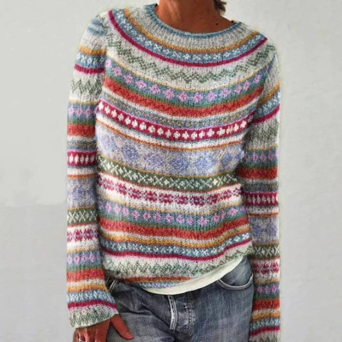 POLLY - RETRO WINTER KNITTED SWEATER