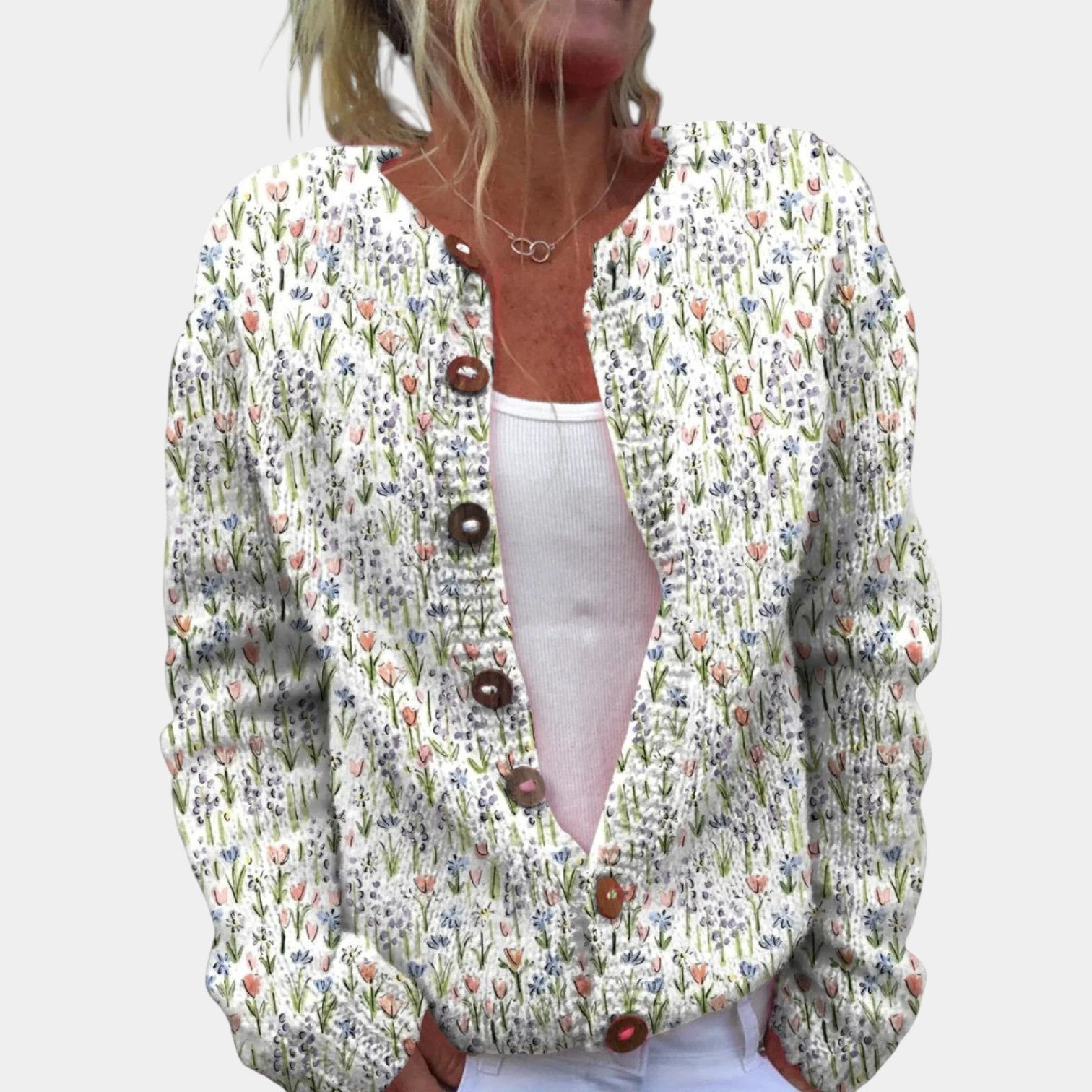 MAGGIE - ABSTRACT KNITTED ELEGANT WINTER CARDIGAN