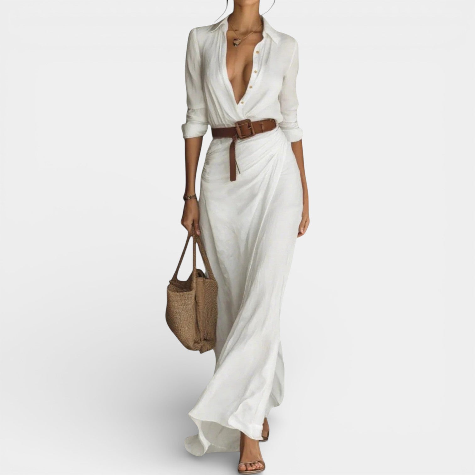 BERYL - LONG SLEEVE MAXI DRESS