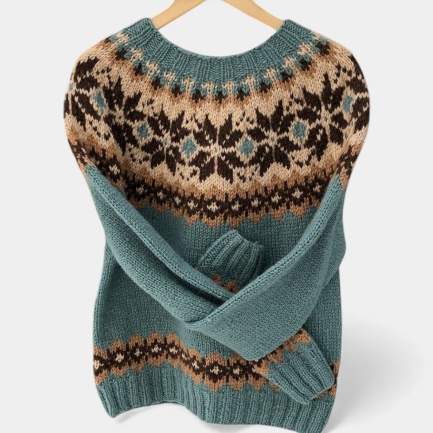 ANNABELLE - RETRO KNITTED COZY WINTER SWEATER