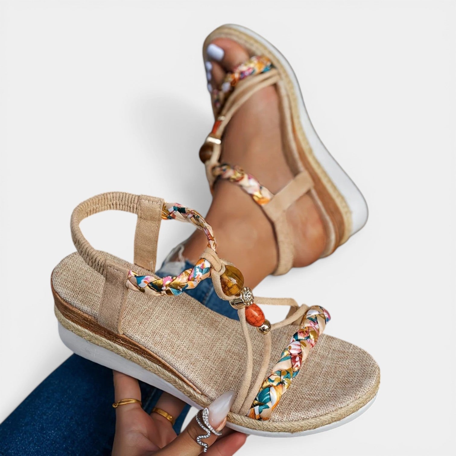 FAITH™ - ORTHOPEDIC BOHO WEDGE SANDALS