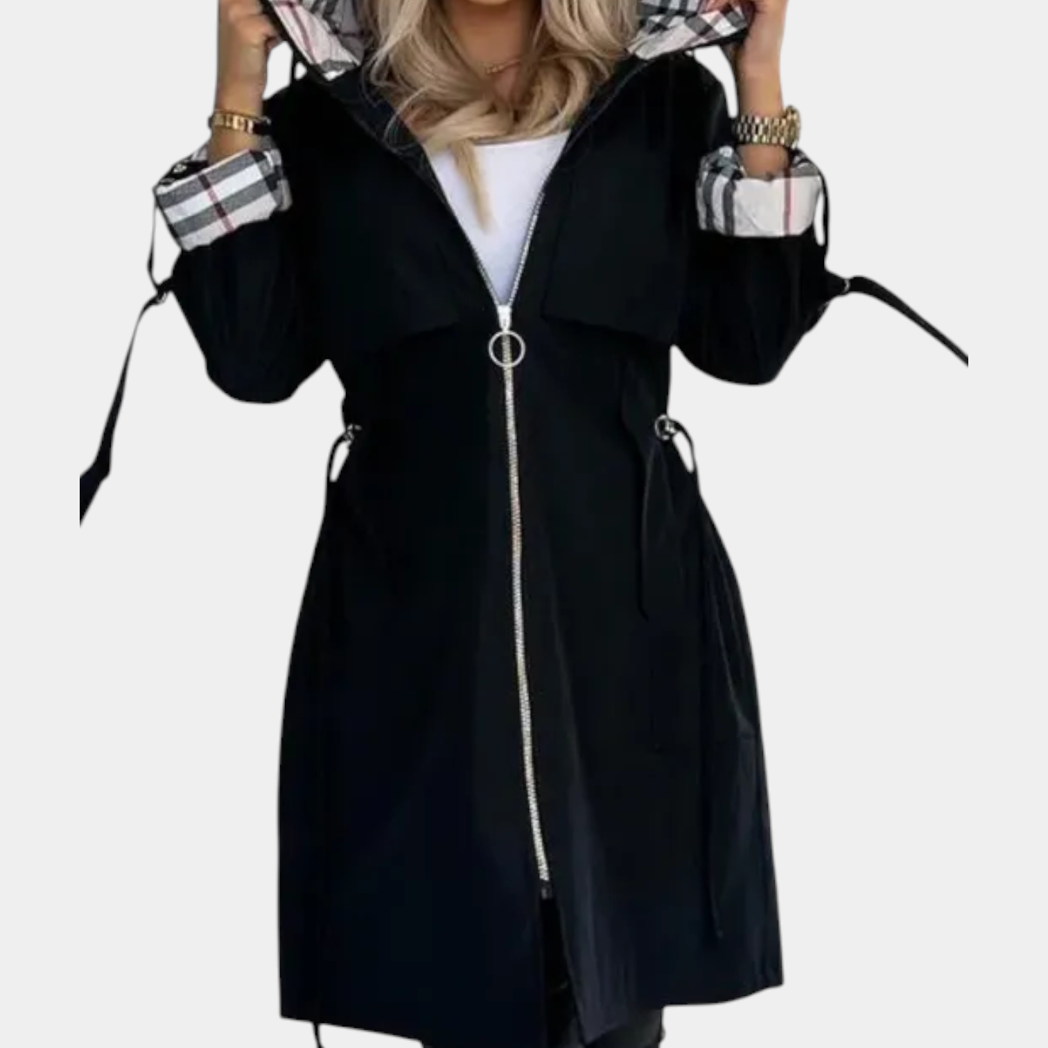 BRIANNA - WATERPROOF & WINDPROOF ZIP COAT