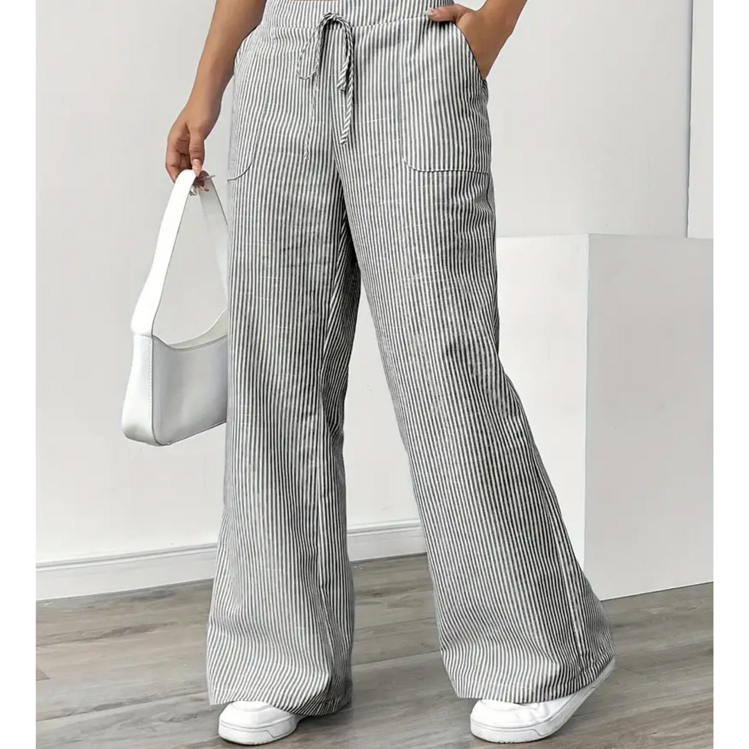 AMBER™ - ELEGANT DRAWSTRING WIDE-LEG PANTS