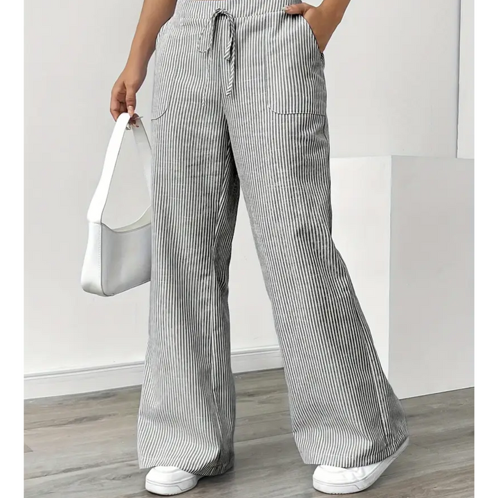 AMBER™ - ELEGANT DRAWSTRING WIDE-LEG PANTS
