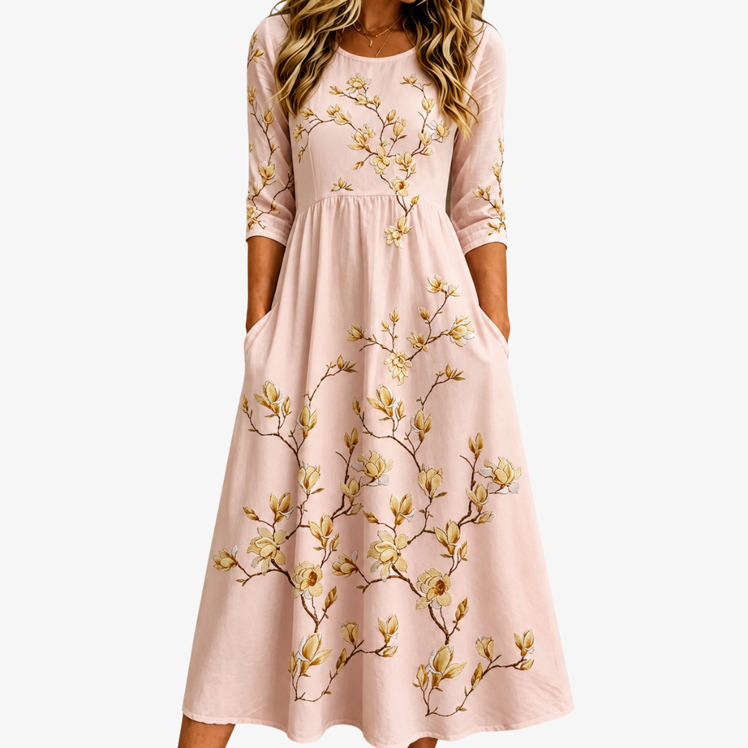 BLANCHE™ - ELEGANT WEEKEND MIDI DRESS