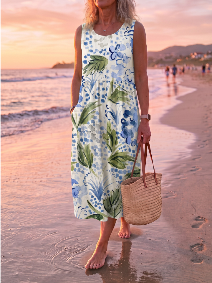 SCARLETT™ - RELAXED SLEEVELESS MIDI DRESS