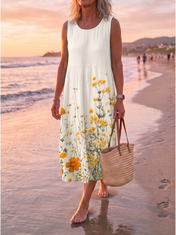 CAROL™ - CASUAL SLEEVELESS MIDI DRESS