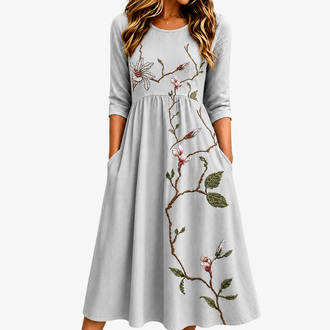 VIOLET™ - ELEGANT SUMMER MIDI DRESS