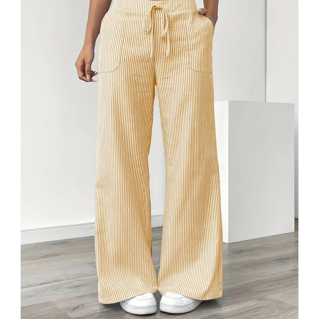 AMBER™ - ELEGANT DRAWSTRING WIDE-LEG PANTS