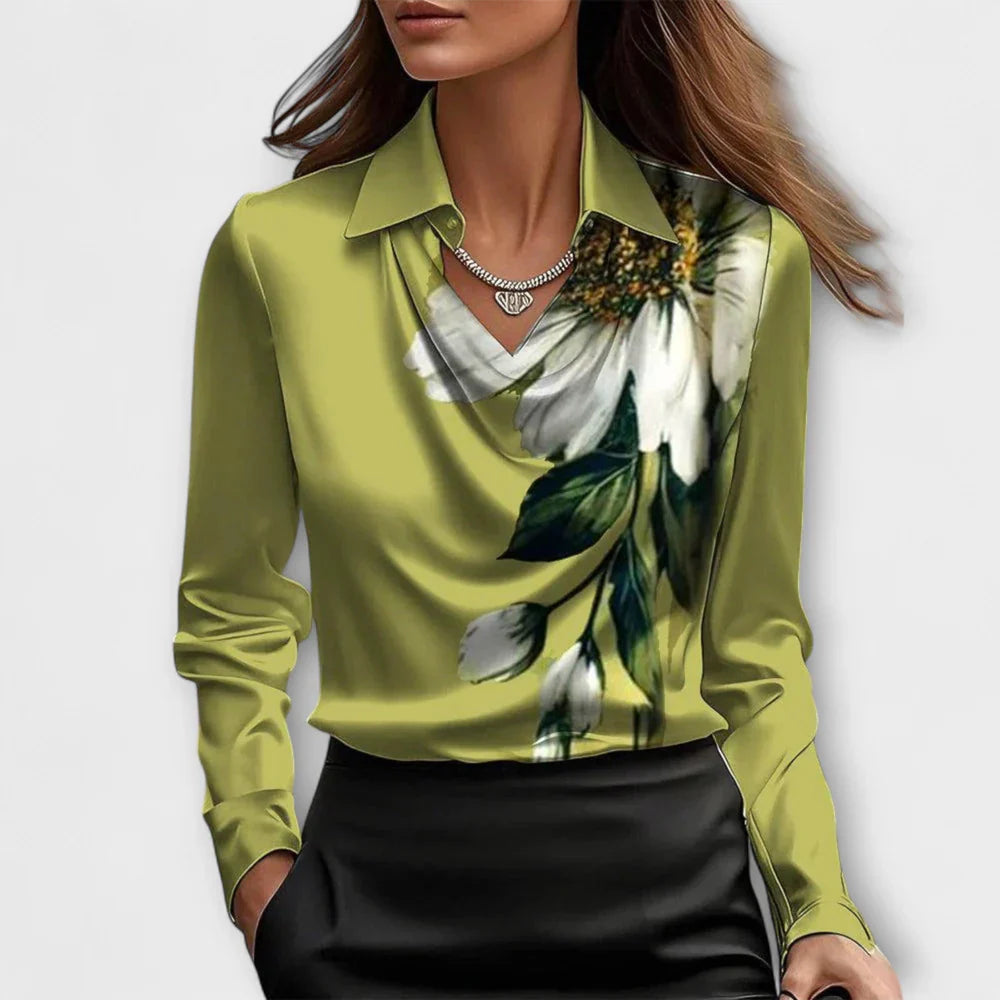 CHARLOTTE SATIN BLOUSE