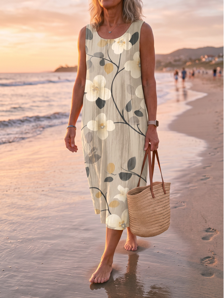 SUSAN™ - ELEGANT SLEEVELESS MIDI DRESS