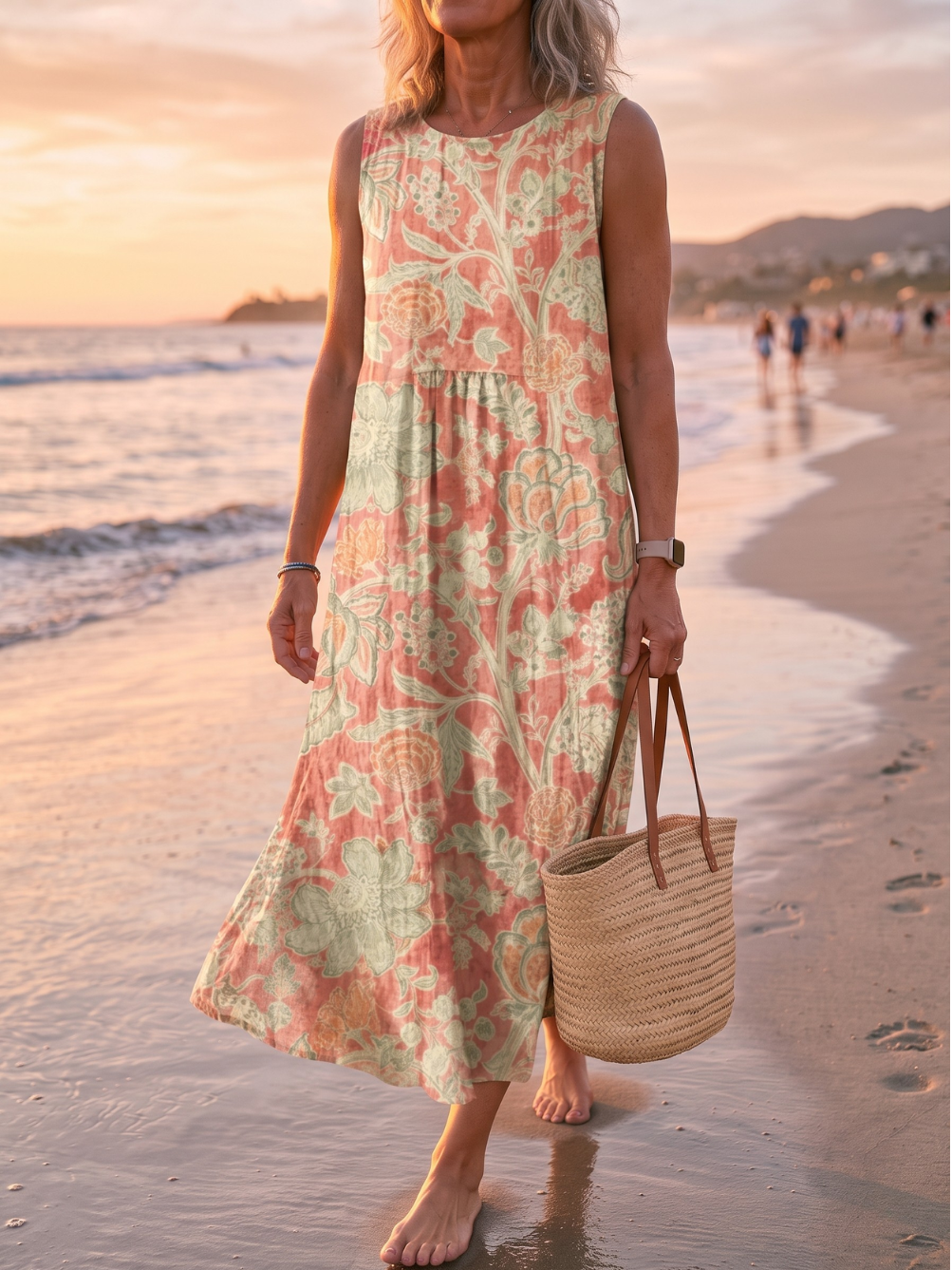 BETH™ - PAISLEY FLORAL MIDI DRESS