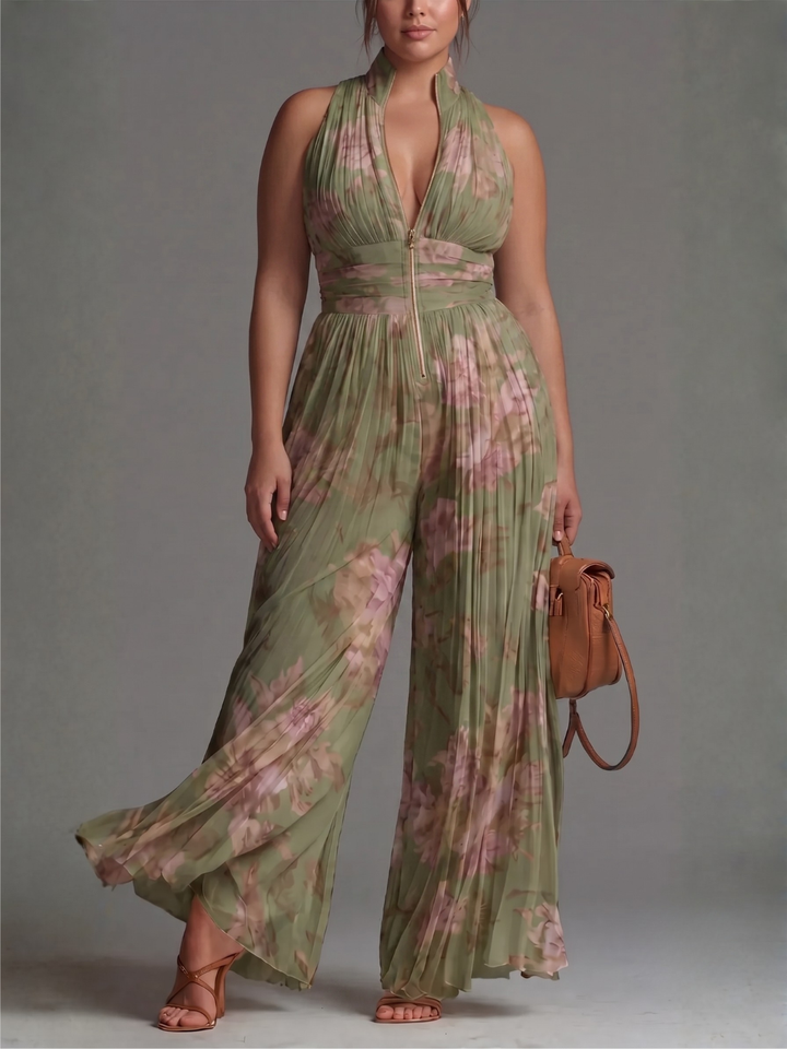 LAURA™ - ELEGANT PLEATED JUMPSUIT