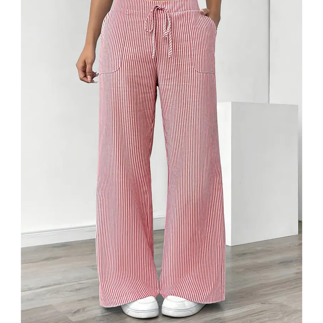 AMBER™ - ELEGANT DRAWSTRING WIDE-LEG PANTS