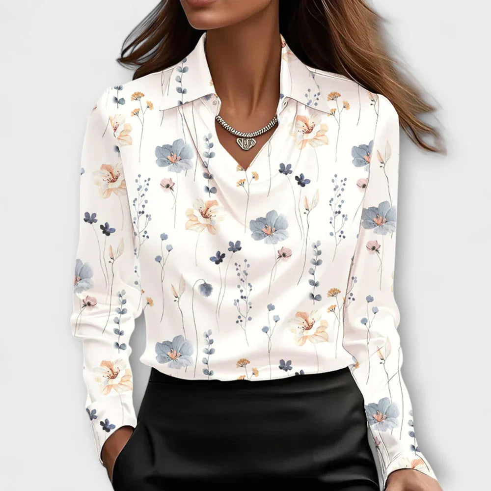 CHARLOTTE SATIN BLOUSE