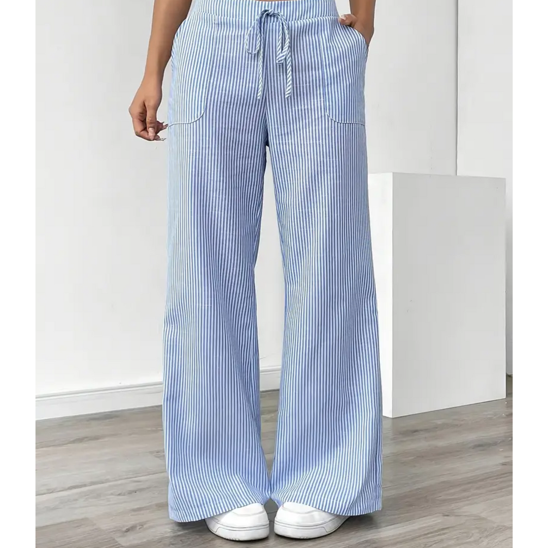 AMBER™ - ELEGANT DRAWSTRING WIDE-LEG PANTS