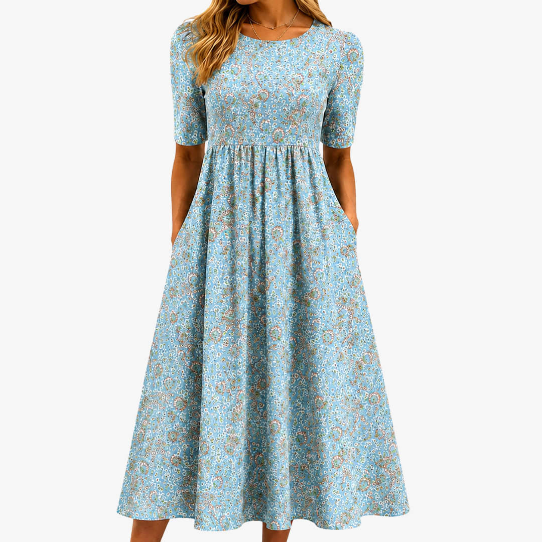 MILDRED™ - SEASIDE MOSAIC MAXI DRESS