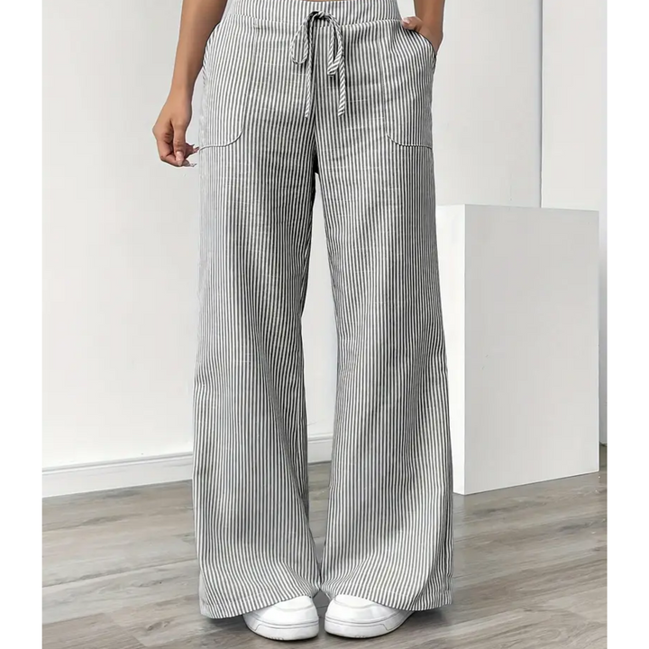 AMBER™ - ELEGANT DRAWSTRING WIDE-LEG PANTS