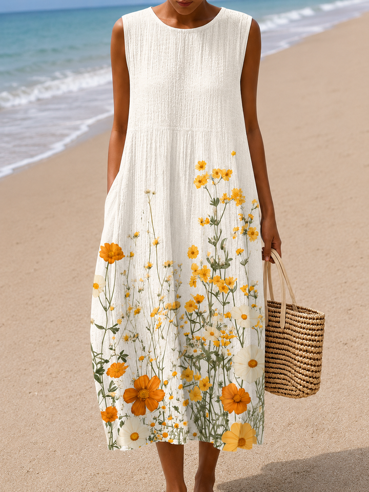 CAROL™ - CASUAL SLEEVELESS MIDI DRESS
