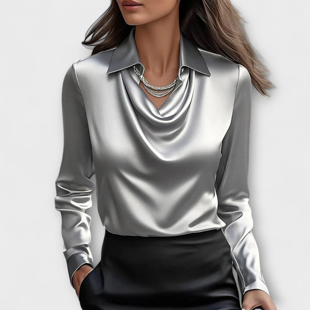 CHARLOTTE SATIN BLOUSE