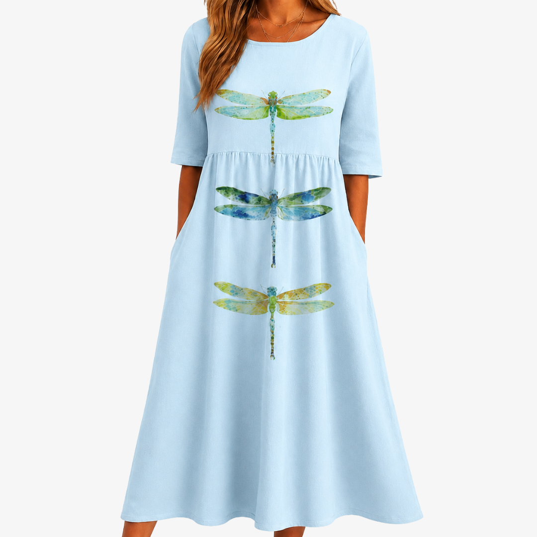 DOROTHY™ - ELEGANT FLORAL MIDI DRESS