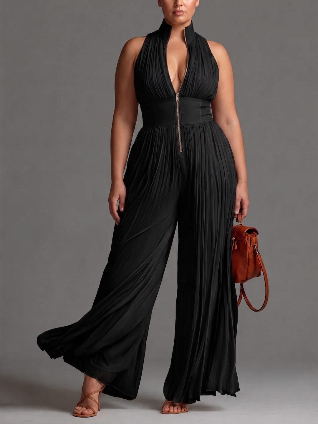 LAURA™ - ELEGANT PLEATED JUMPSUIT