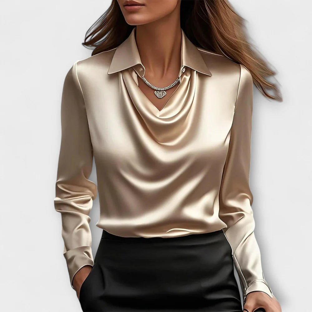CHARLOTTE SATIN BLOUSE