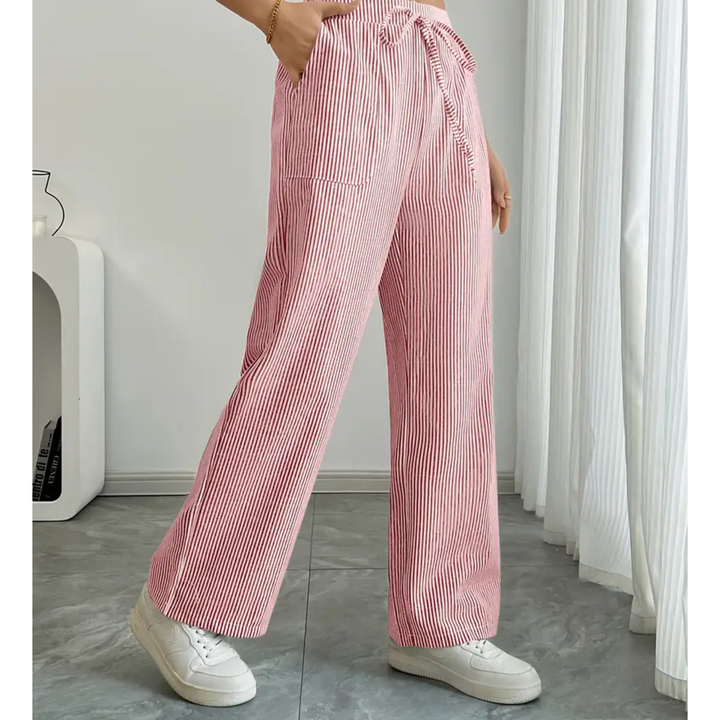 AMBER™ - ELEGANT DRAWSTRING WIDE-LEG PANTS