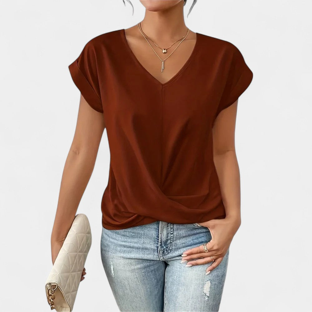 AMY V-NECK TOP