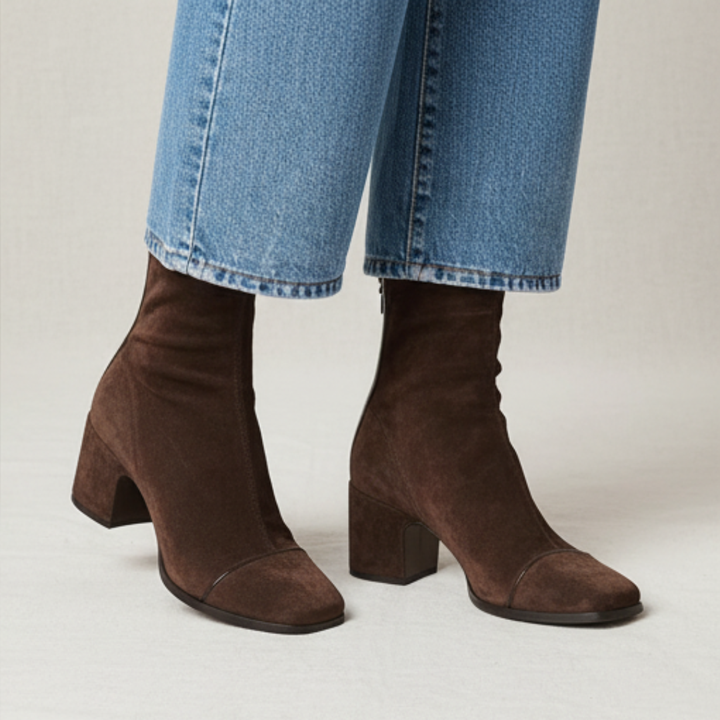 VICTORIA™ - SQUARE-TOE ORTHOPEDIC HEEL BOOTS