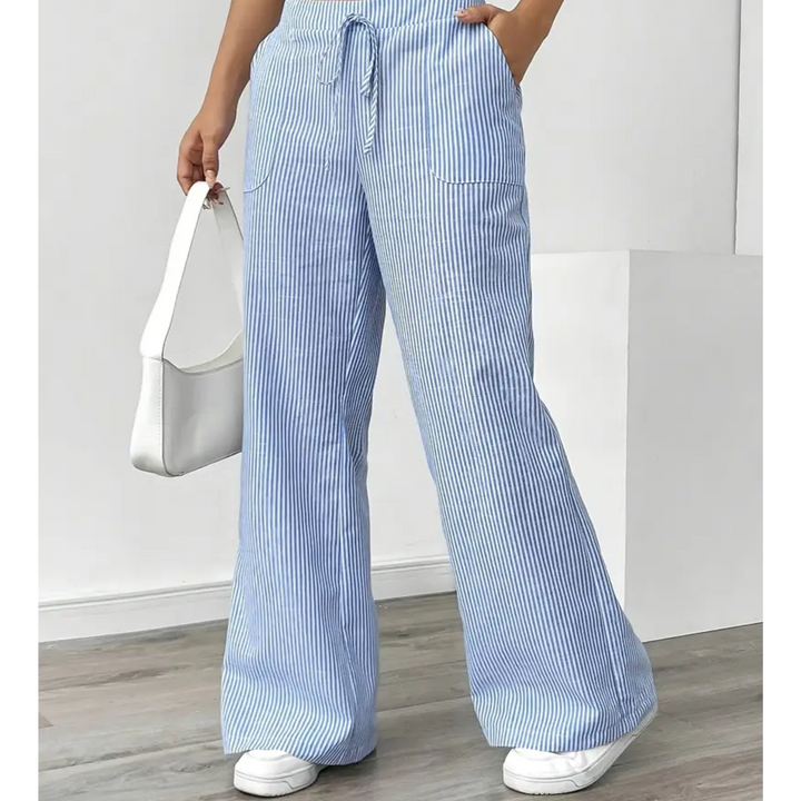 AMBER™ - ELEGANT DRAWSTRING WIDE-LEG PANTS
