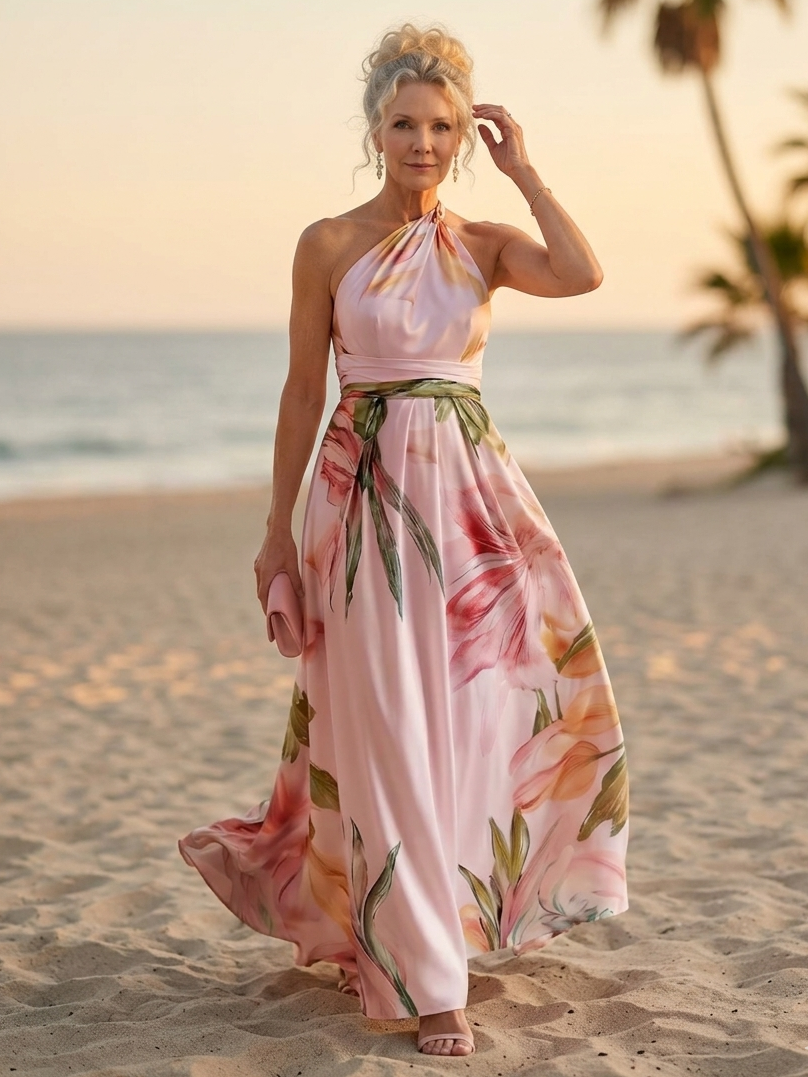 AMIEL™ - LIGHT FLORAL MAXI DRESS