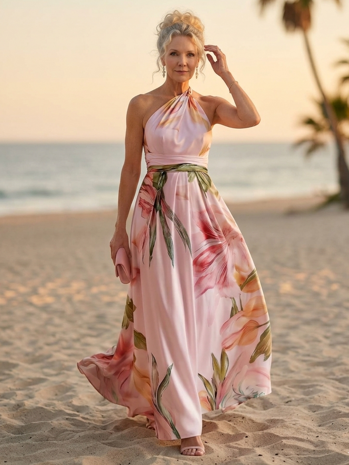 AMIEL™ - LIGHT FLORAL MAXI DRESS