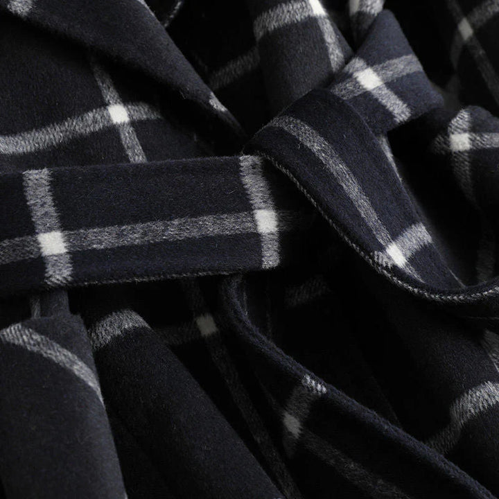 ADRIANA™ - CLASSIC PLAID WINTER TRENCH COAT