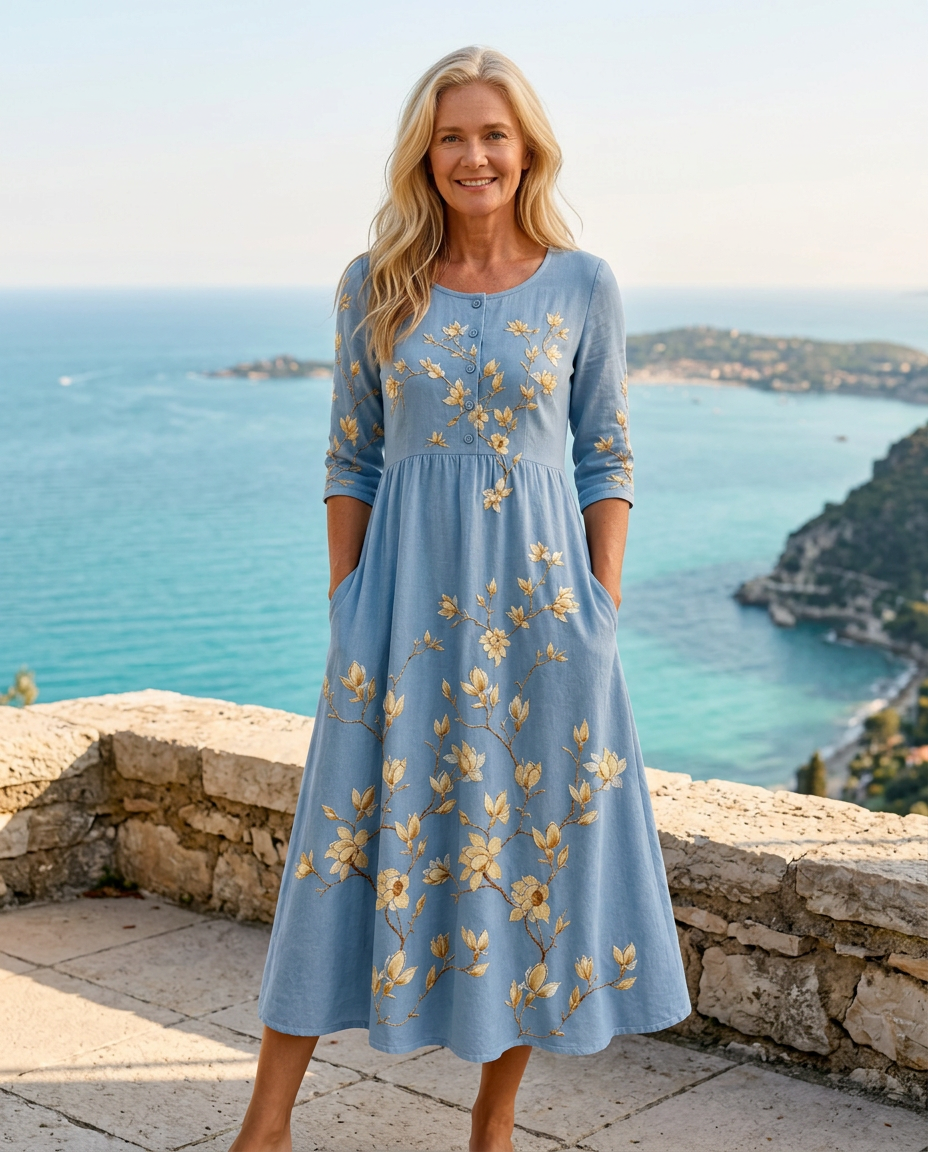 DELLA™ - ELEGANT SUMMER MIDI DRESS