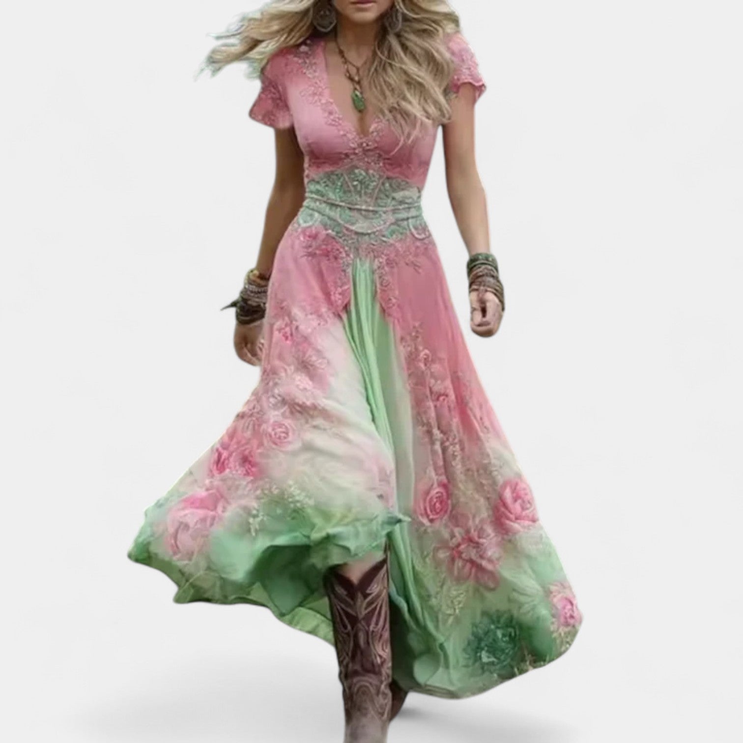 LOTTIE - FLORAL MIDI DRESS