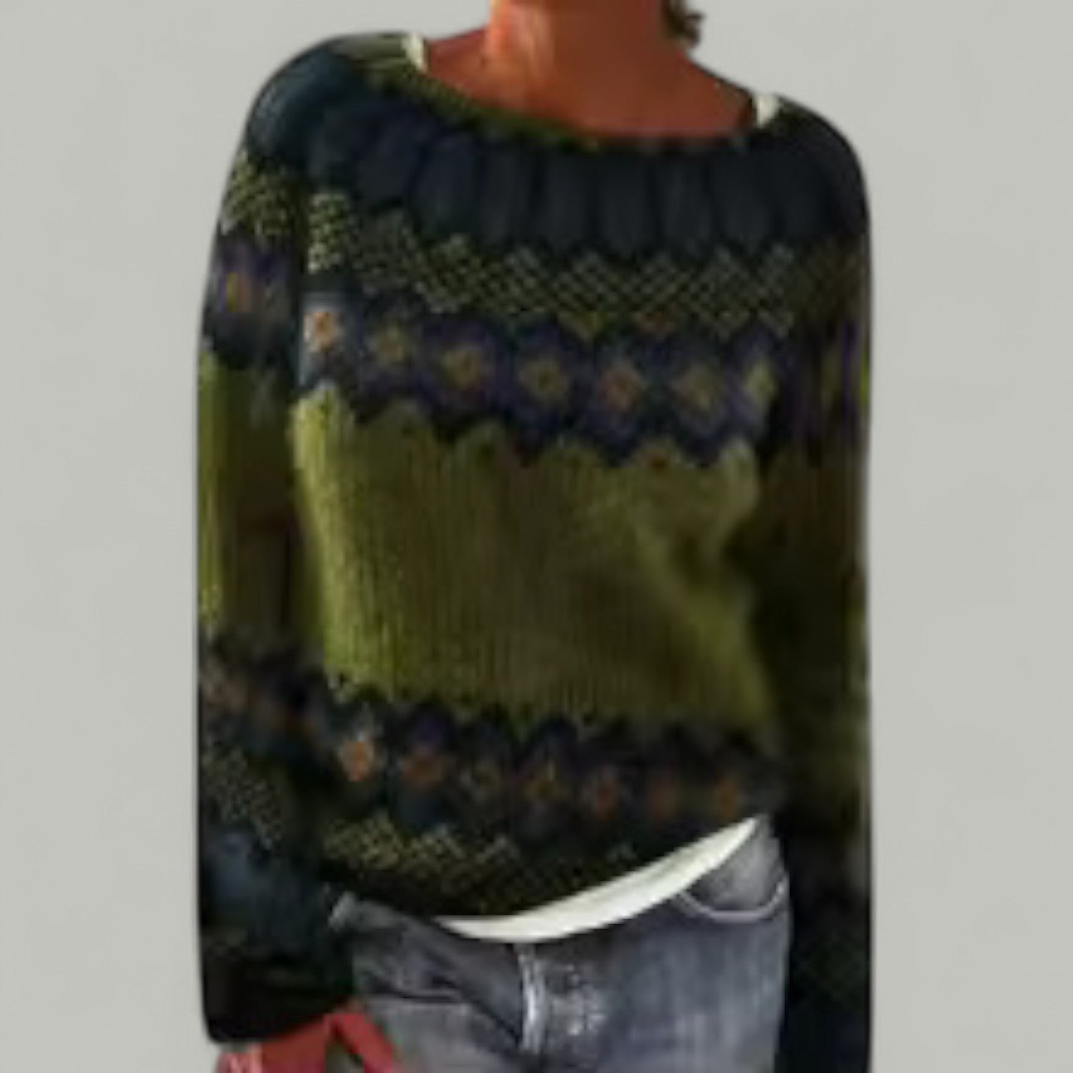 RUTH - RETRO WINTER KNITTED SWEATER