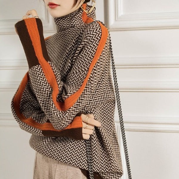 VIKTORIA - KNITTED TURTLENECK SWEATER