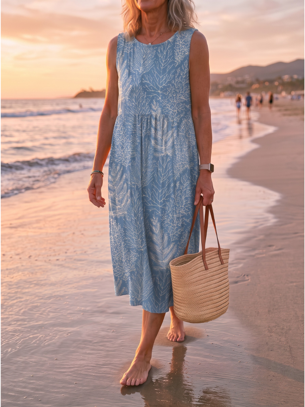 LIVIA™ - ELEGANT FLORAL MIDI DRESS