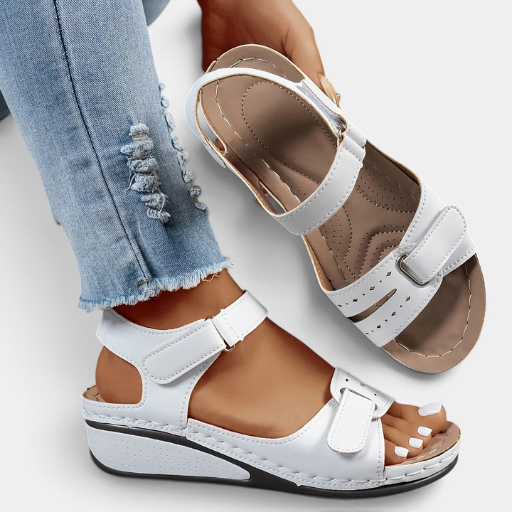 AURELIA™ - OPEN-TOE LEATHER COMFORT SANDALS
