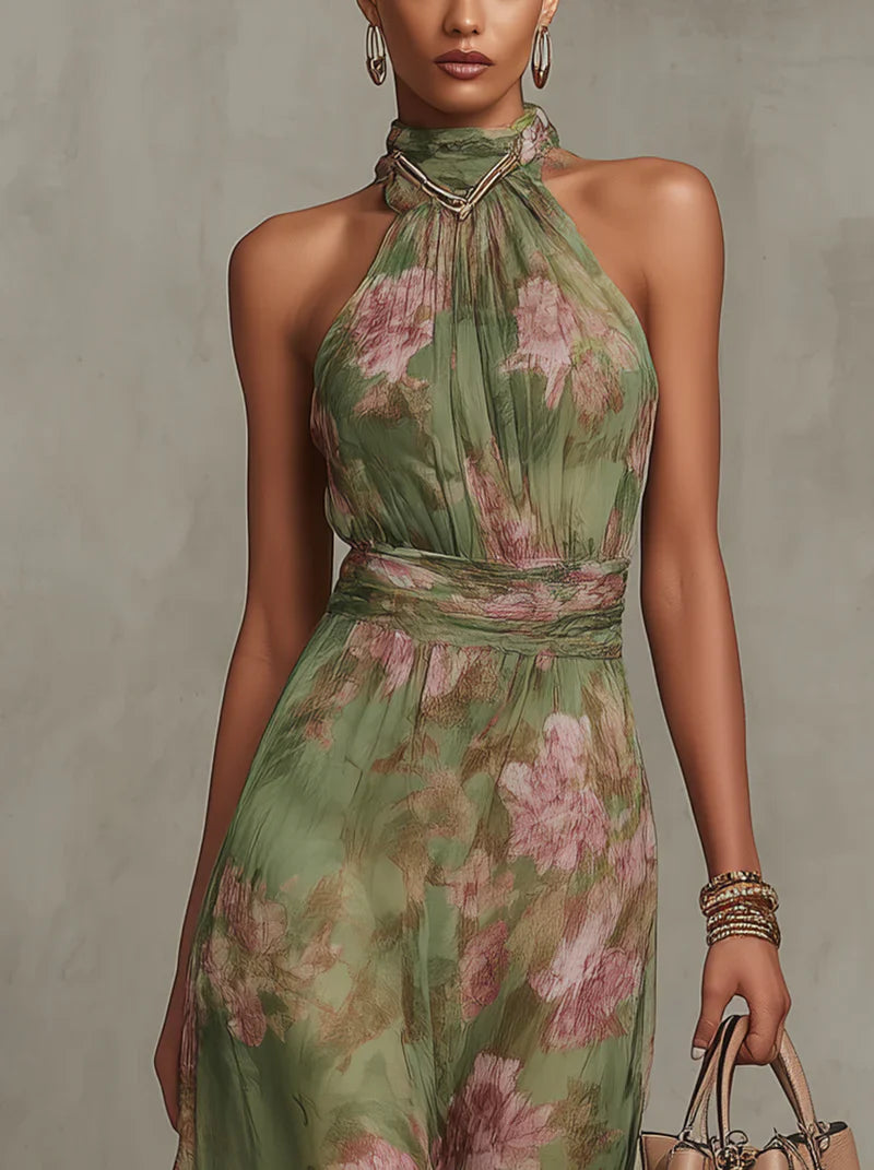 SERENA™ - ELEGANT FLORAL MAXI DRESS
