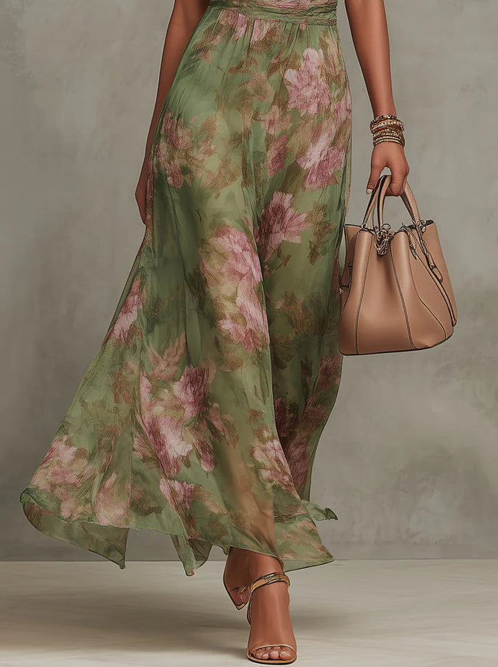 SERENA™ - ELEGANT FLORAL MAXI DRESS