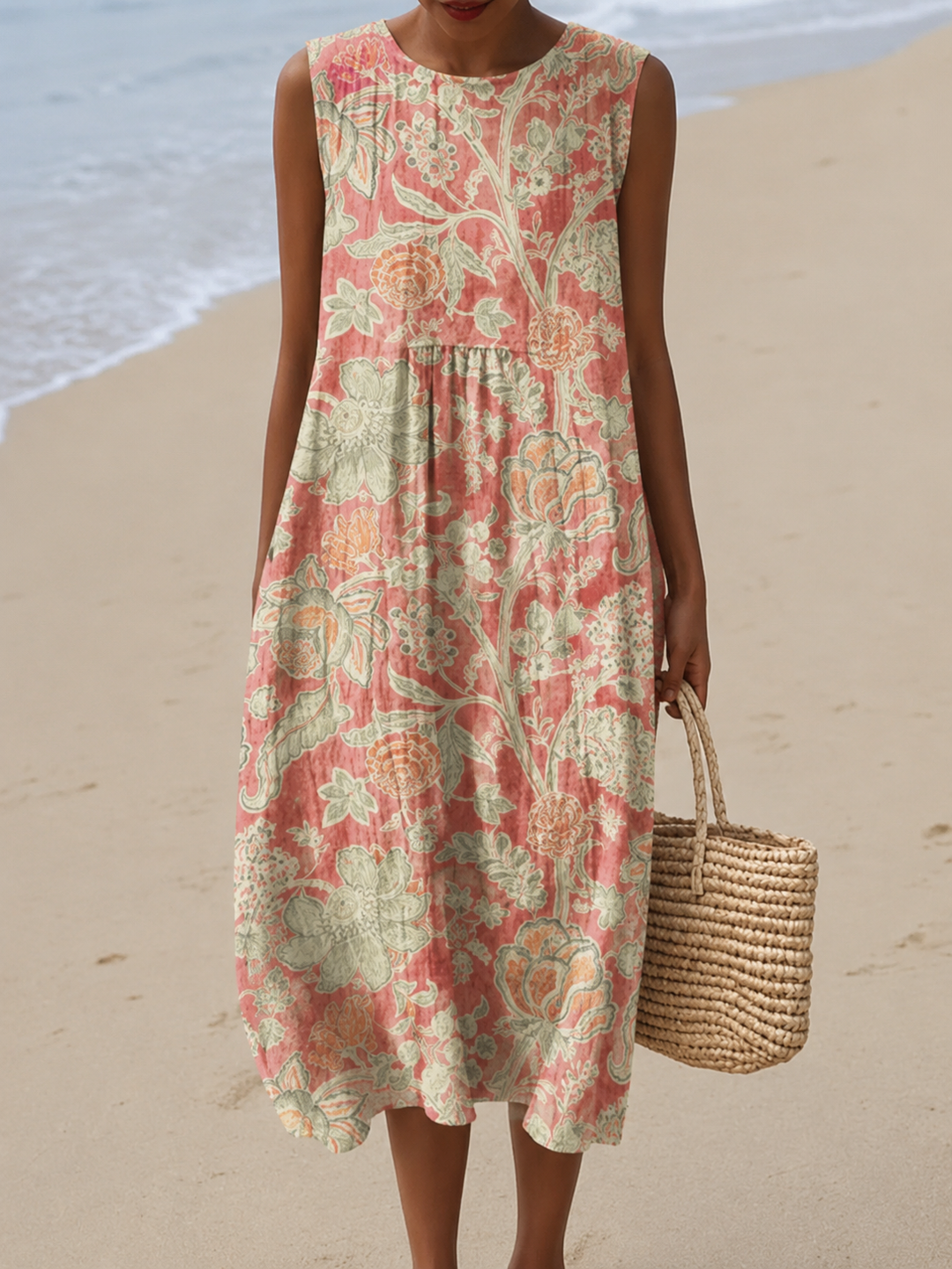 BETH™ - PAISLEY FLORAL MIDI DRESS