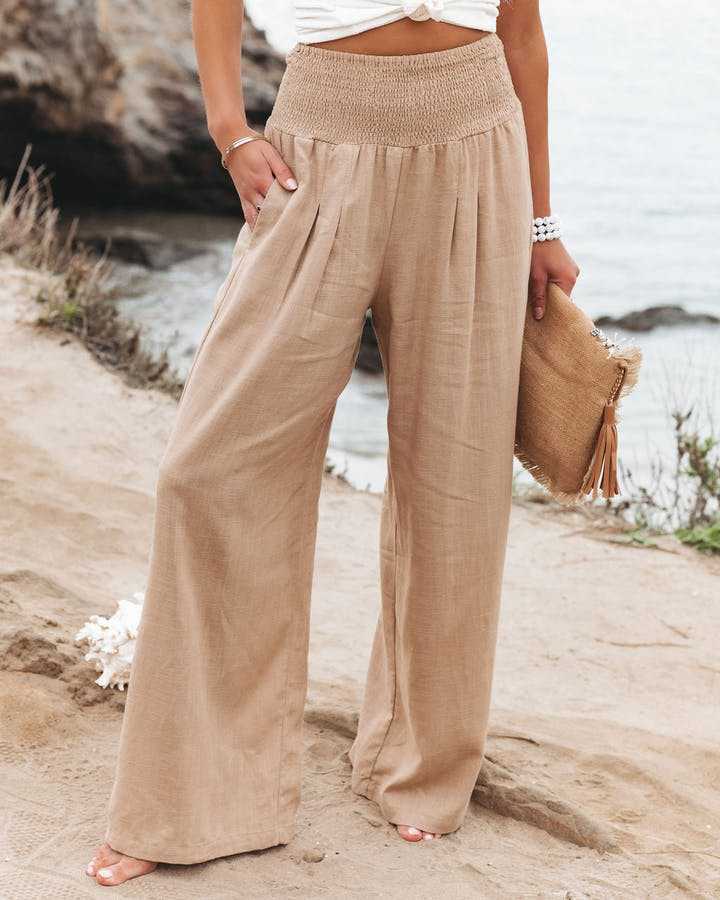 SUSAN™ - FLOWING WIDE LEG BEACH PANTS