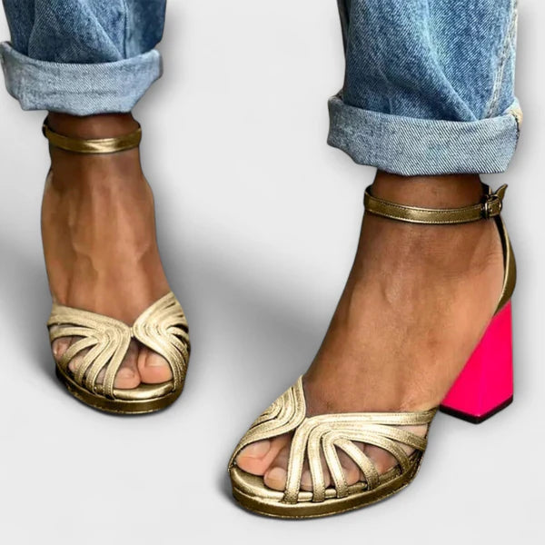 LUNA ANKLE STRIP HEELS